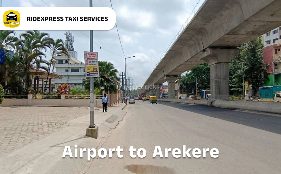 Affordable Airport Taxi in Bangalore for Arekere to Bangalore Airport Pickup and Drop