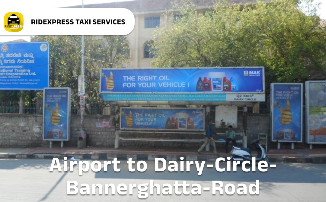 Affordable Airport Taxi in Bangalore for Dairy Circle to Bangalore Airport Pickup and Drop