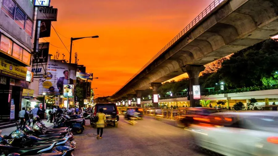 Local Bangalore city street